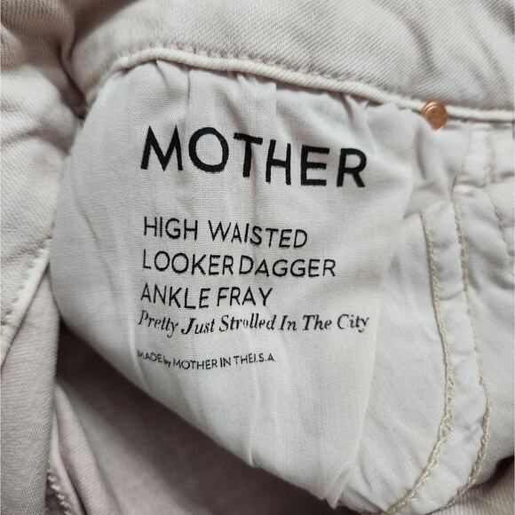 Mother High Waisted Looker Dagger Ankle Fray Pretty Just Strolled In The City - Picture 4 of 11